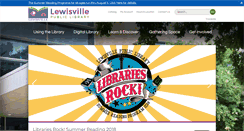 Desktop Screenshot of library.cityoflewisville.com