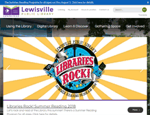 Tablet Screenshot of library.cityoflewisville.com