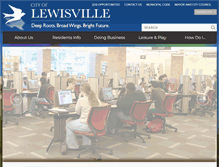 Tablet Screenshot of cityoflewisville.com